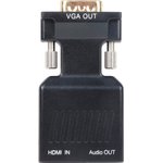 Переходник VCOM HDMI F/VGA M+mini jack 3.5 mm M (CA336A)