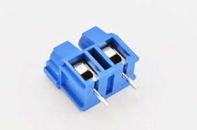 Фото 1/3 DG360-7.5-02P-12-00A(H), (синий), Винтовой клеммный блок с защитой провода, 2 контакта. Серия DG360-7.5
