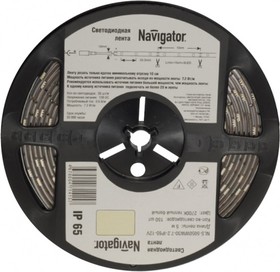 Лента светодиодная 71 427 NLS-5050WW60-14.4 IP65 12B R5 14.4Вт/м (уп.5м) Navigator 71427 (упаковка из 5)