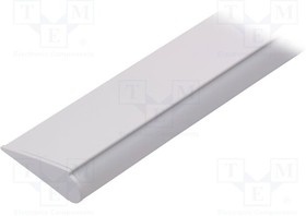58000101, Профиль для LED модулей, молочный, белый, L: 1м, WALLE12, алюминий