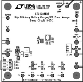 DC1007C, Power Management IC Development Tools LTC4088EDE Demo Board - High Efficiency