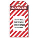 PVT-98, Lock Out Tag With Stripes