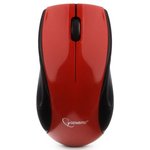 Gembird MUSW-320-R красный {Мышь беспроводная, 2.4ГГц, 2 кнопки+колесо-кнопка ...