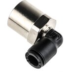 3192 06 13, LF3000 Series Elbow Threaded Adaptor, G 1/4 Female to Push In 6 mm ...