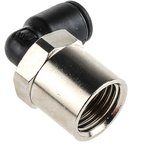 3192 06 13, LF3000 Series Elbow Threaded Adaptor, G 1/4 Female to Push In 6 mm ...