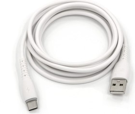 Фото 1/2 Usb-кабель am-type-c 1 метр, 5a, силикон, белый 23750-X9W