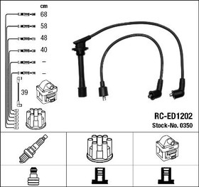 0350, Провода зажигания (к-т) [RC-ED1202]