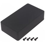 1550BBK, 1550 Series Black Die Cast Aluminium Junction Box, IP54, 115 x 64 x 26mm