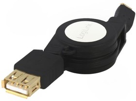 Фото 1/2 AA0069, Кабель, OTG, USB 2.0, гнездо USB A, вилка micro USB B, 0,75м