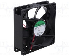 EF92251BX-1000U-A99, Fan: DC; axial; 12VDC; 92x92x25mm; 93.24m3/h; 40.3dBA; ball bearing