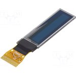 DEP 096016A-W, Дисплей OLED, графический, 0,84", 96x16, Размер окна 21,1x3,5мм