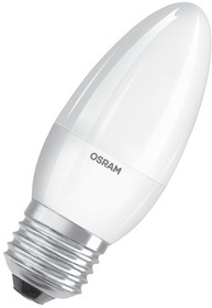 Фото 1/2 Лампа светодиодная LED Value LVCLB75 10SW/830 10Вт свеча матовая E27 230В 10х1 RU OSRAM 4058075579538