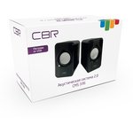 CBR CMS 336 Black, Акустическая система 2.0, питание USB, 2х3 Вт (6 Вт RMS) ...