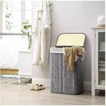 Корзина для белья Homium for Home, Eco, размер 40х30х60см, квадратная, серый laundry8
