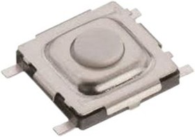 431151015826, Tact Switch with ground terminal, 1NO, 2.55N, 5 x 5mm, WS-TASV