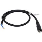 RND 205-01301, DC Connection Cable, 2.5x5.5x9.5mm Socket - Bare End, Straight ...