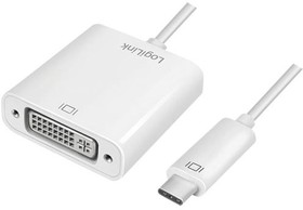 Фото 1/2 UA0245A, Кабель HDCP 1.3,USB 3.1 гнездо DVI-I (24+5),вилка USB C