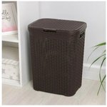 Корзина для белья Ротанг 60л коричневый 186001