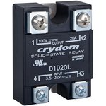 D1D12L, Solid State Relay - 3.5-32 VDC Control - 12 A Max Load - 100 VDC ...