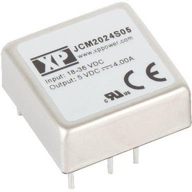 Фото 1/2 JCM2012D12, Isolated DC/DC Converters - Through Hole DC-DC, 20W, DUAL OUTPUT 2:1, 1"X1"