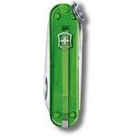 0.6223.T41G, Нож-брелок Victorinox Classic SD Colors, 58 мм, 7 функций, "Green Tea"
