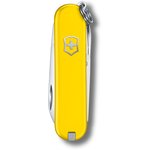 0.6223.8G, Нож-брелок Victorinox Classic SD Colors, 58 мм, 7 функций, "Sunny Side"