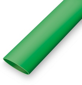 Фото 1/2 Термоусадка Ф2.5 зеленый, Термоусадочная трубка без клеевого слоя , коэффициент усадки 2:1, длина 1 м, диаметр 2.5 мм, зеленая