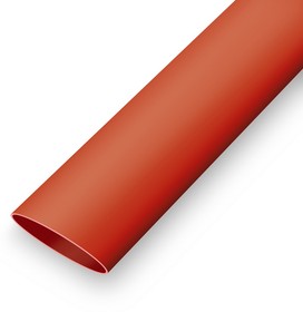 Фото 1/2 Термоусадка Ф16 красный, Термоусадочная трубка без клеевого слоя , коэффициент усадки 2:1, длина 1 м, диаметр 16 мм, красная