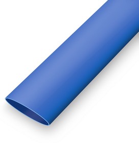 Фото 1/2 Термоусадка Ф8 синий, Термоусадочная трубка без клеевого слоя , коэффициент усадки 2:1, длина 1 м, диаметр 8 мм, синяя