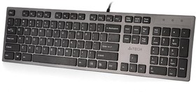 Фото 1/10 Клавиатура A4 KV-300H серый/черный USB slim