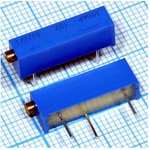 Резистор подстроечный 5.0 кОм, 15оборотов, на плату, 3006P502BARO ...