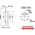DBD1395, Диск тормозной KIA CARENS I 00-02, CARENS II 02-, CLARUS 96-,