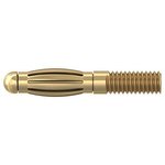 22.5117, Laboratory Plug, M2.5 Screw, 2.5mm, Gold-Plated