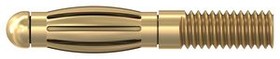 22.5117, Laboratory Plug, M2.5 Screw, 2.5mm, Gold-Plated