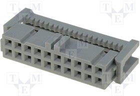 Фото 1/4 89120-0101HA, 20-Way IDC Connector Socket for Cable Mount, 2-Row