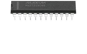 Фото 1/3 MAX7219CWG+T, Драйвер LED-дисплея 8-разр. по 7-сегм. + точка послед. интерфейс 0...+70C