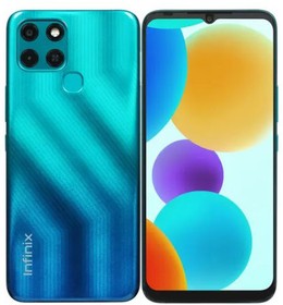 Смартфон Infinix X6511 Smart 6 32Gb 2Gb зеленый моноблок 3G 4G 2Sim 6.6" 720x1600 Android 11 Go edition 8Mpix 802.11 b/g/n NFC GPS GSM900/18