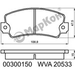 00300150, Колодки тормозные дисковые