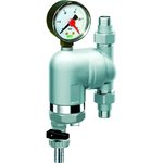 Фильтр 100мкм, с магн.встав., с манометром, Max: 95 C, 25 бар, поворот.соед ...