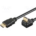 31921, Кабель, HDMI 1.4, вилка HDMI, вилка HDMI 270°, 1,5м, черный