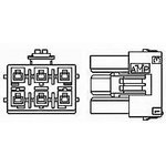 179862-1, 6.5mm 2x3P 3 2 6.5mm Yes P=6.5mm Rectangular Connectors Housings