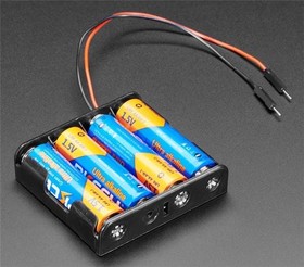 3859, Battery Holder 4 Cells AA Size