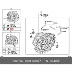 9031145027, Сальник редуктора TOYOTA AURIS E180 (2012 )