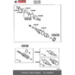 9031150044, TOYOTA RAV 4 Oil Seal (2006-2013)