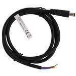 RND 205-01288, DC Connection Cable, 2.1x5.5x9.5mm Plug - Bare End, Straight, 2m ...
