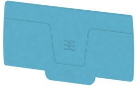 2490390000, End Plate, Blue, 78.8 x 44.5mm