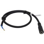 RND 205-01304, DC Connection Cable, 2.5x5.5x9.5mm Socket - Bare End, Straight ...