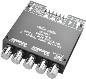 Фото 1/4 DFR0805, Evaluation Board, 2-Channel, Audio Amplifier, AUX, Bluetooth 5.0, 10 m, 12 V to 24 V,