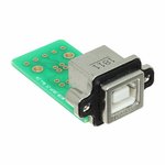 MUSBDA1130, USB Connectors Rugged USB-B vertical on PCB