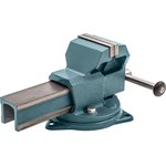 18663, Тиски слесарные, 100 мм, поворотные (Глазов)